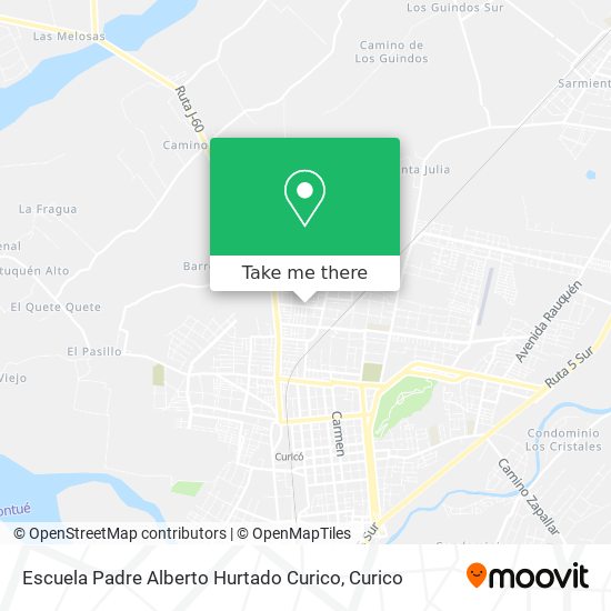 Escuela Padre Alberto Hurtado Curico map