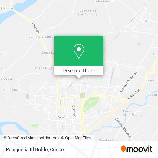 Mapa de Peluqueria El Boldo