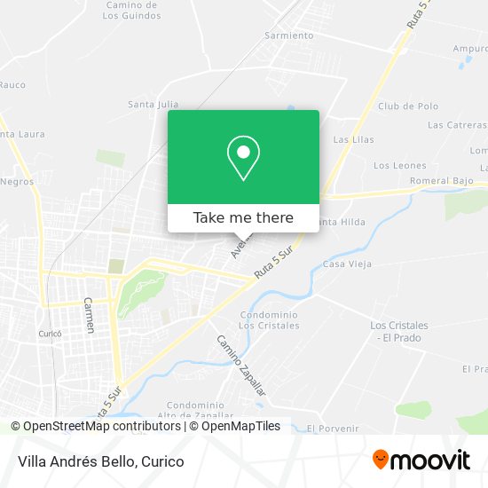 Villa Andrés Bello map