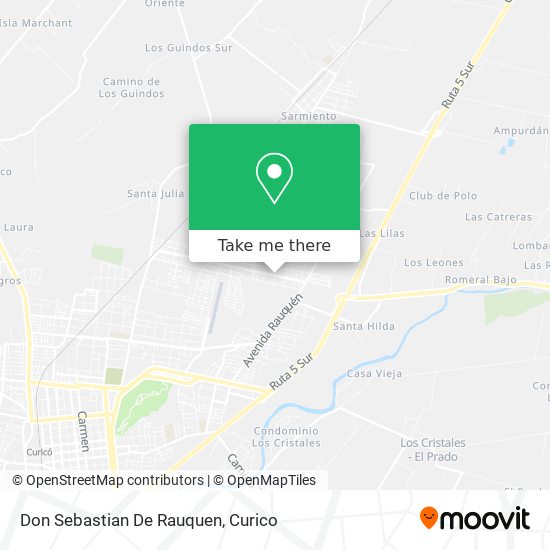 Don Sebastian De Rauquen map