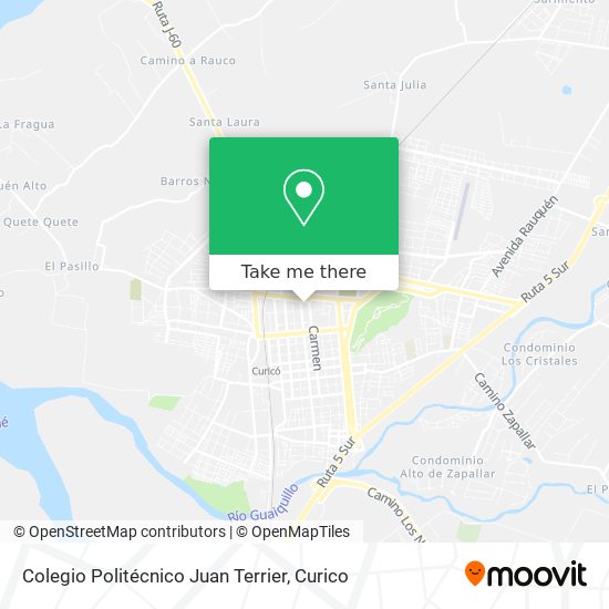 Mapa de Colegio Politécnico Juan Terrier