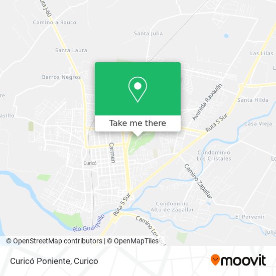 Curicó Poniente map