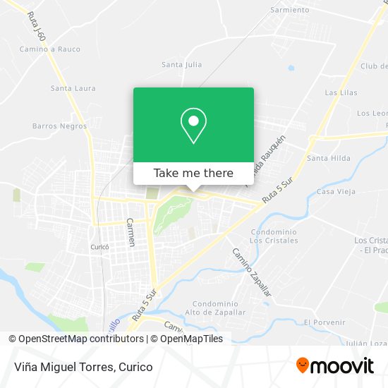 Viña Miguel Torres map