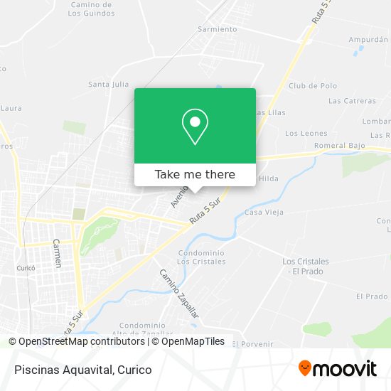 Piscinas Aquavital map