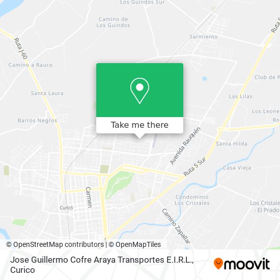 Jose Guillermo Cofre Araya Transportes E.I.R.L. map