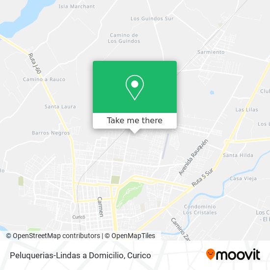 Mapa de Peluquerias-Lindas a Domicilio