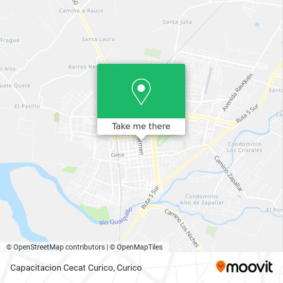 Capacitacion Cecat Curico map