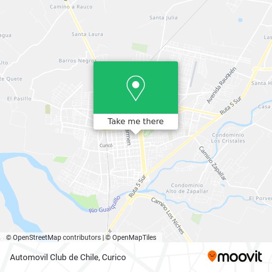 How to get to Automovil Club de Chile in Curicó by Bus?