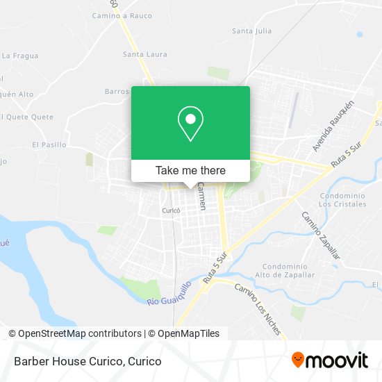 Barber House Curico map