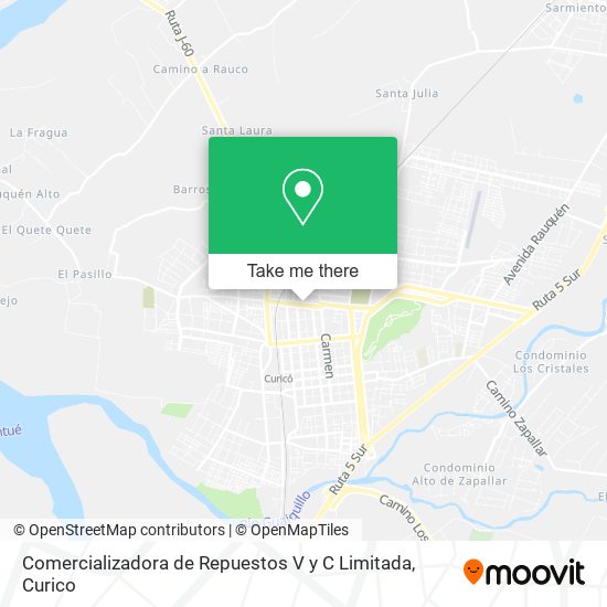 Comercializadora de Repuestos V y C Limitada map