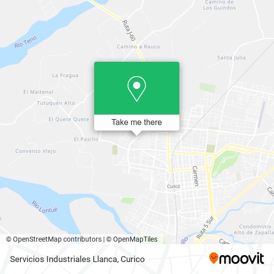 Servicios Industriales Llanca map