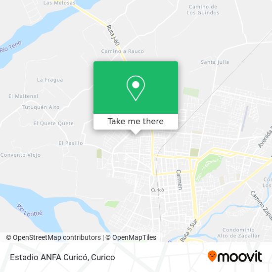 Estadio ANFA Curicó map