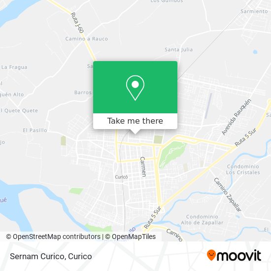 Mapa de Sernam Curico