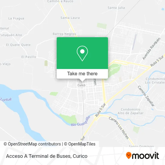 Mapa de Acceso A Terminal de Buses