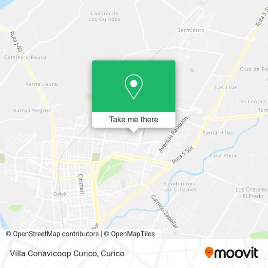 Mapa de Villa Conavicoop Curico