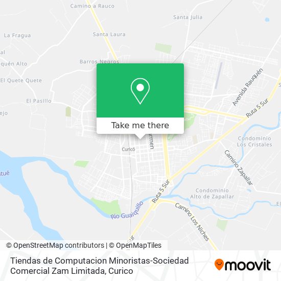 Tiendas de Computacion Minoristas-Sociedad Comercial Zam Limitada map