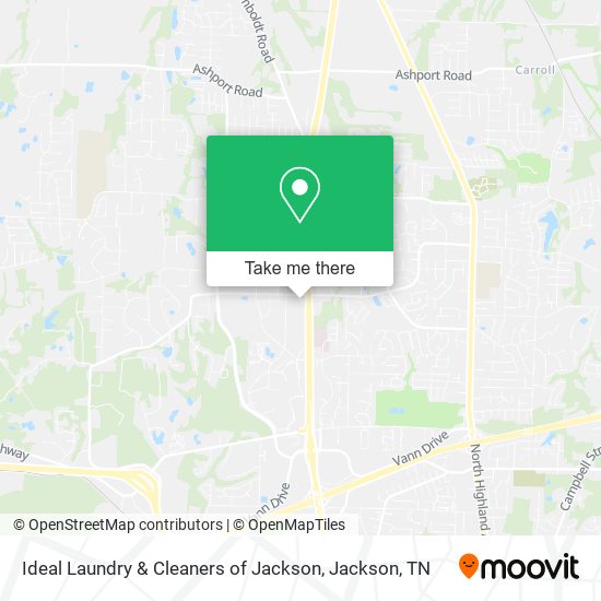 Mapa de Ideal Laundry & Cleaners of Jackson