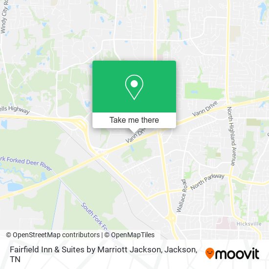 Mapa de Fairfield Inn & Suites by Marriott Jackson