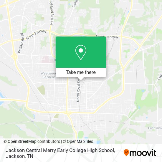 Mapa de Jackson Central Merry Early College High School