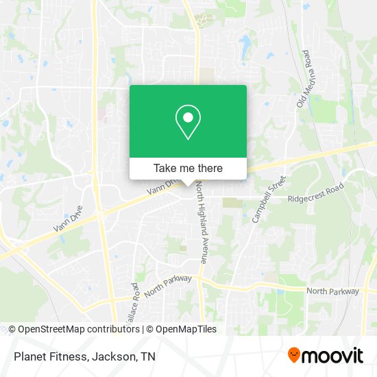 Planet Fitness map