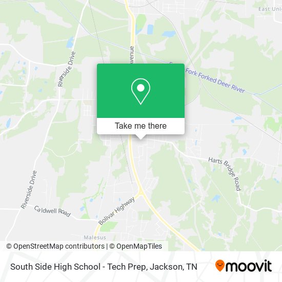 South Side High School - Tech Prep map