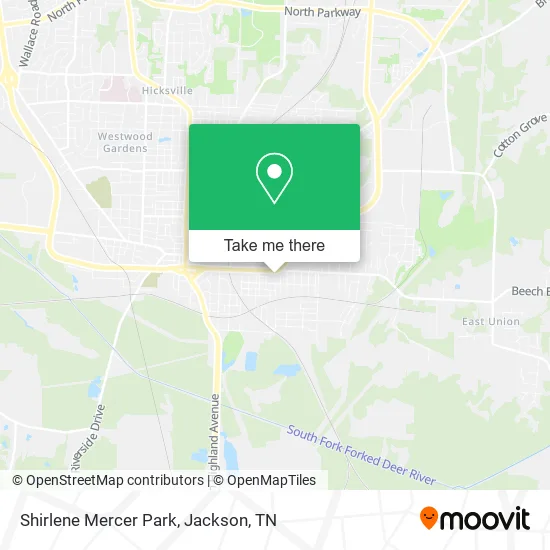 Shirlene Mercer Park map