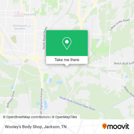 Wooley's Body Shop map