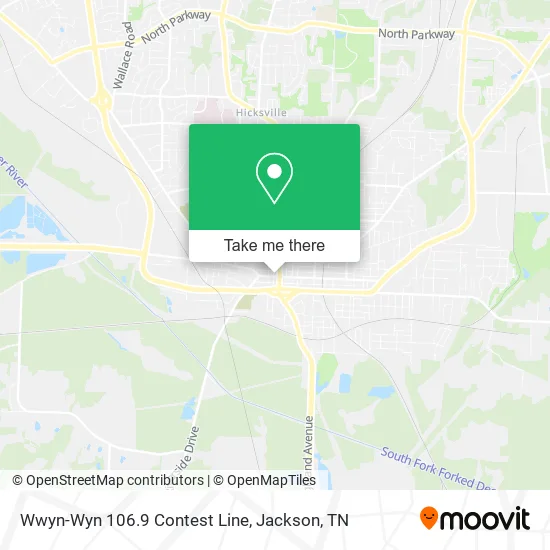Mapa de Wwyn-Wyn 106.9 Contest Line