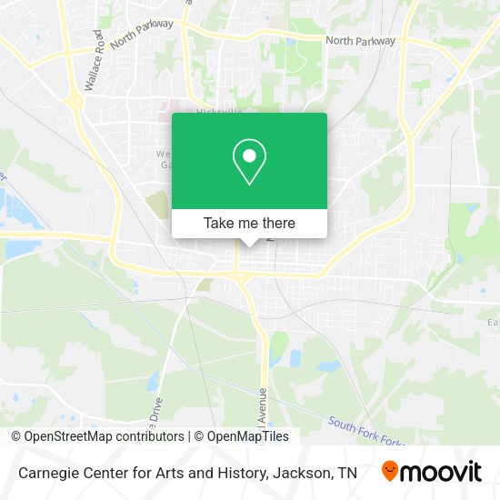 Mapa de Carnegie Center for Arts and History