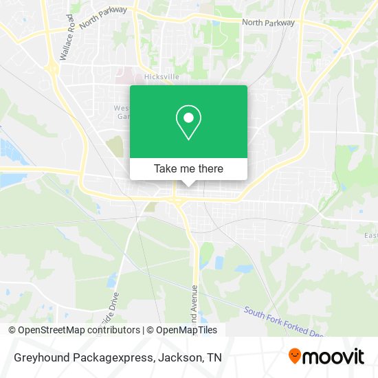 Greyhound Packagexpress map