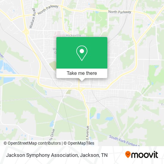 Mapa de Jackson Symphony Association