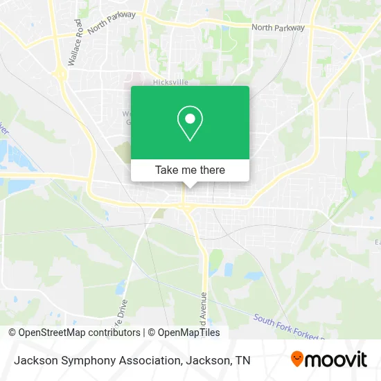 Jackson Symphony Association map