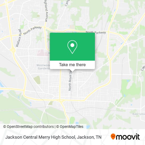 Mapa de Jackson Central Merry High School