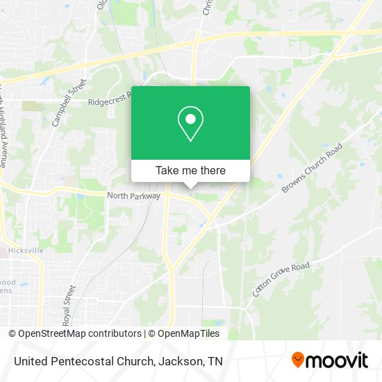Mapa de United Pentecostal Church
