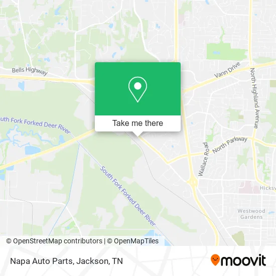 Napa Auto Parts map