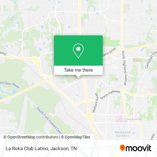 Mapa de La Roka Club Latino