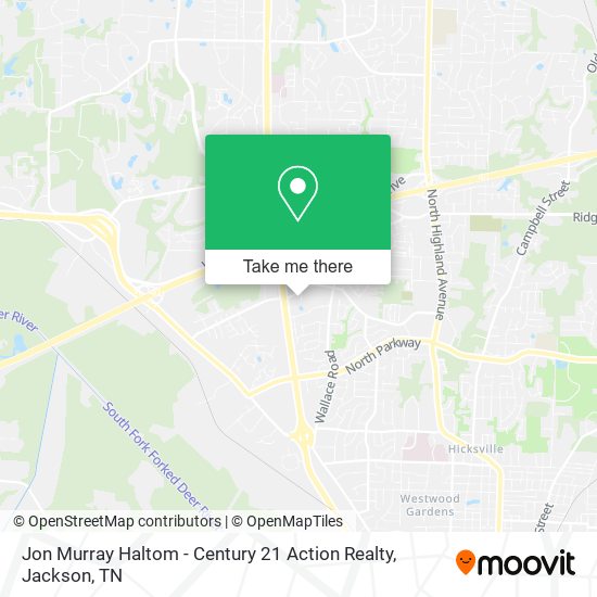Jon Murray Haltom - Century 21 Action Realty map