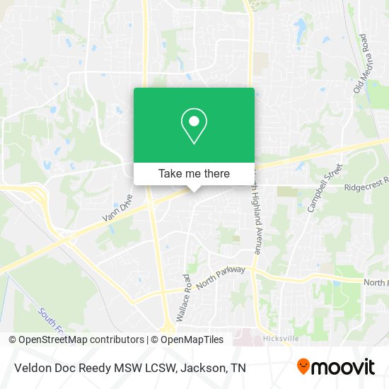 Veldon Doc Reedy MSW LCSW map