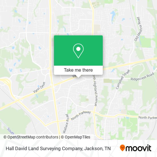 Hall David Land Surveying Company map