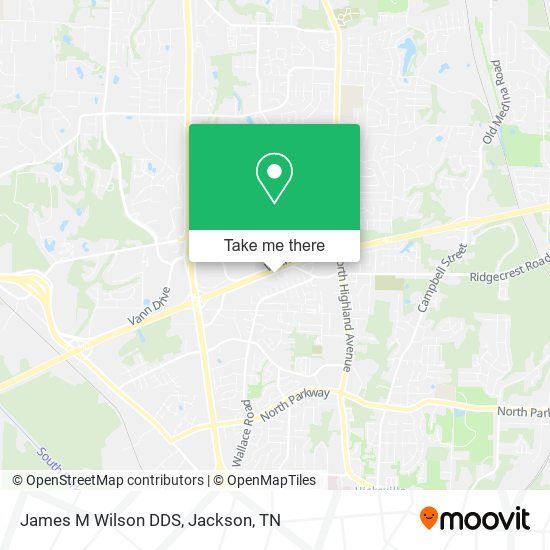 James M Wilson DDS map