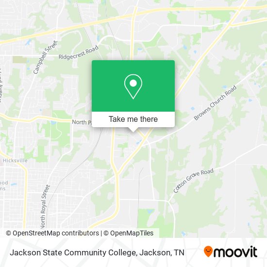 Jackson State Community College map
