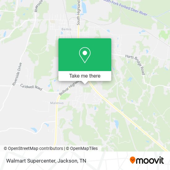 Walmart Supercenter map