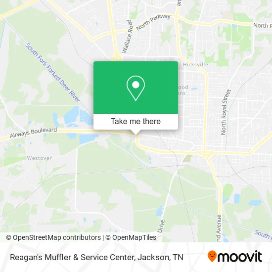 Reagan's Muffler & Service Center map