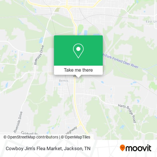 Mapa de Cowboy Jim's Flea Market