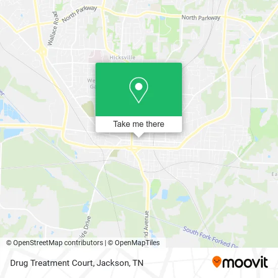 Drug Treatment Court map