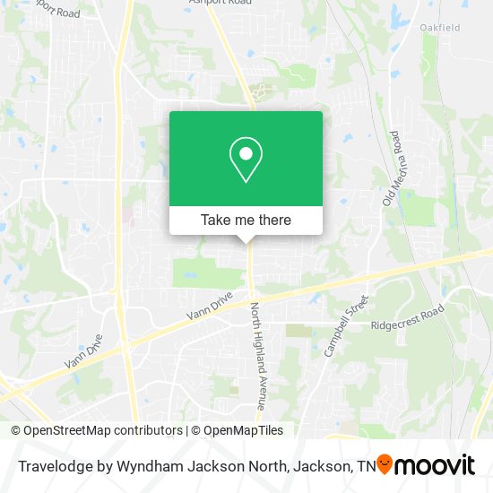 Travelodge by Wyndham Jackson North map