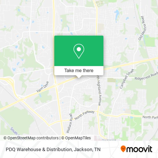 PDQ Warehouse & Distribution map