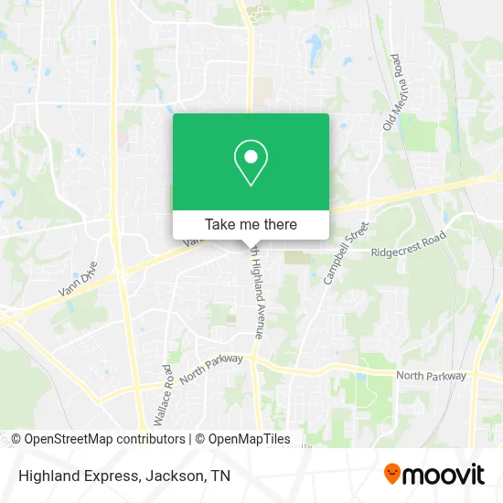 Highland Express map