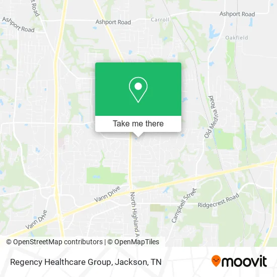 Regency Healthcare Group map