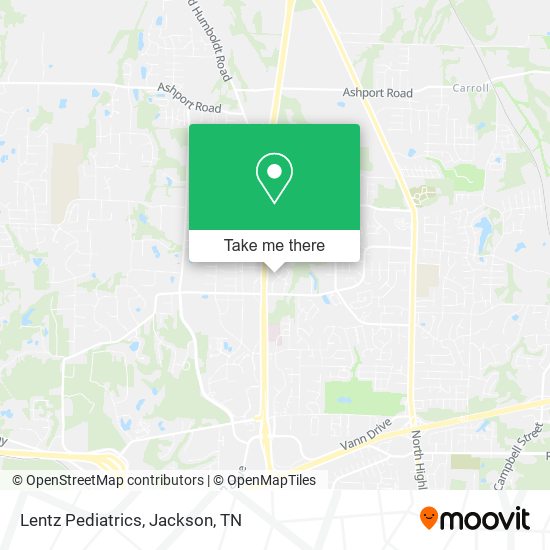 Lentz Pediatrics map